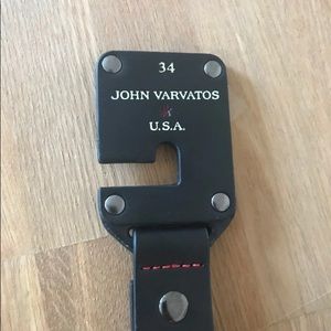 John Varvatos Studded Leather Belt